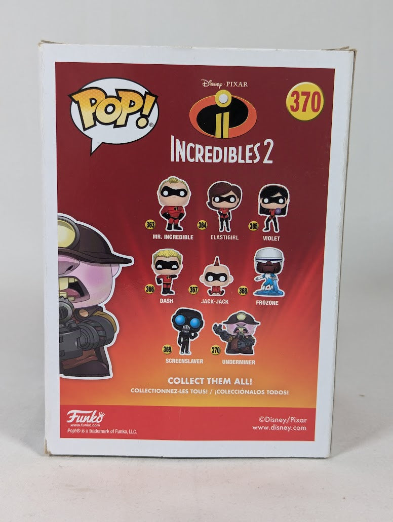 Disney Pixar Incredibles 2 Underminer Funko Pop! Vinyl Figure #370