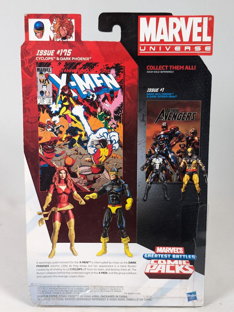 Marvel Universe Cyclops & Dark Phoenix 2009 Hasbro Action Figure