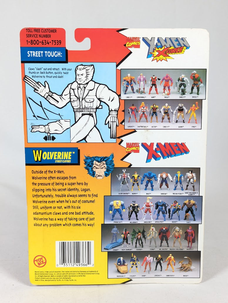 X-Men Wolverine Street Clothes (7th Edition) 1994 ToyBiz Action Figure