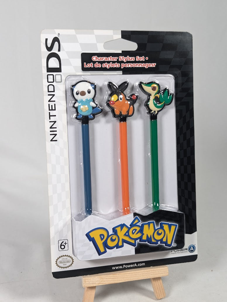 Nintendo DS Pokemon Black and White Character Stylus Set (Sealed)