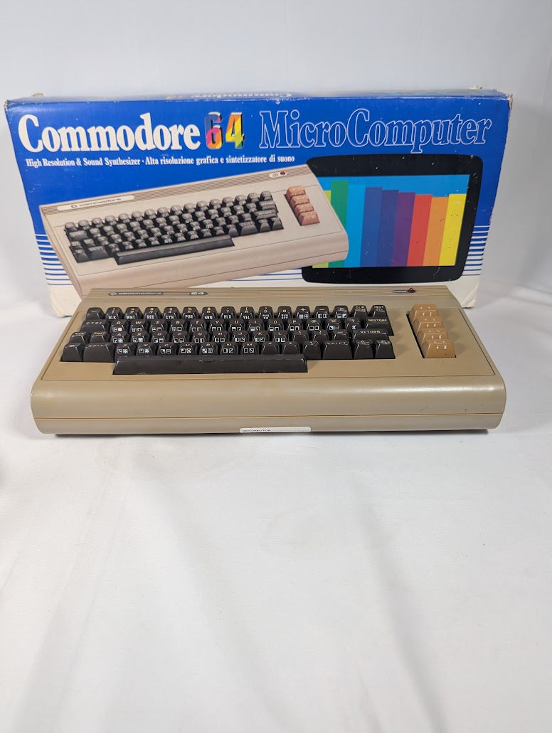 Commadore 64 Micro Computer Bundle With Datasette Model 1530 Cassette Tape Reader & 7 Games