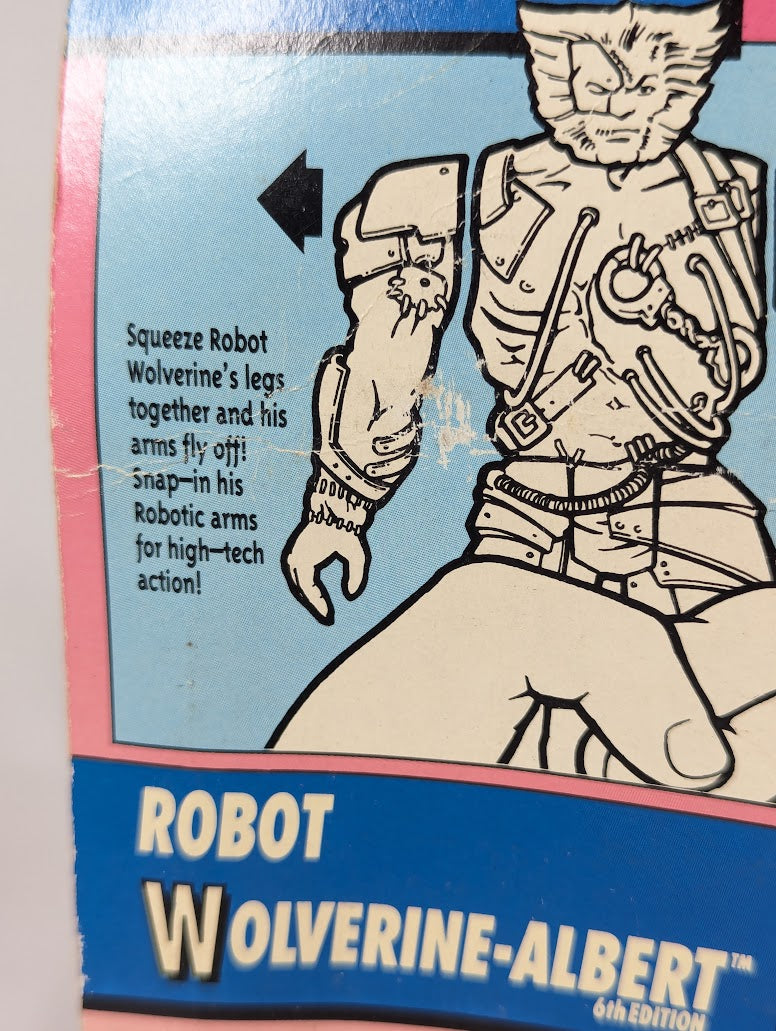Marvel X-Men Robot Wolverine (Albert) (6th Edition) 1994 ToyBiz Action Figure
