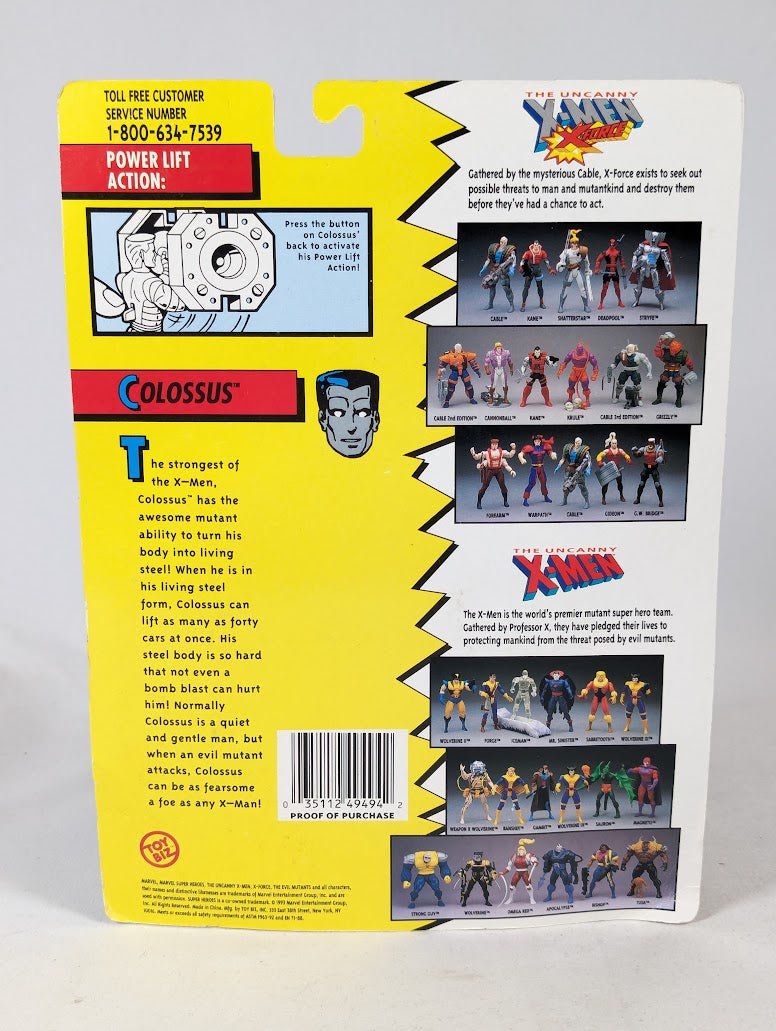 Marvel The Uncanny X-Men Colossus Power-Lift Action 1993 ToyBiz Action Figure