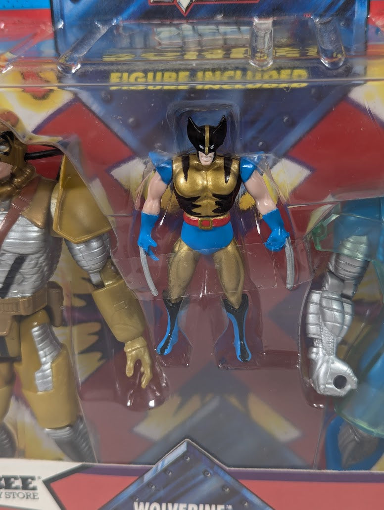 Marvel X-Men Special Metallic Edition Maverick, Trevor Fitzroy & Wolverine Steel Mutants 1994 ToyBiz Action Figure