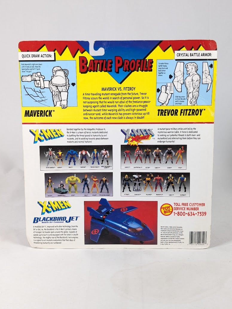 Marvel X-Men Special Metallic Edition Maverick, Trevor Fitzroy & Wolverine Steel Mutants 1994 ToyBiz Action Figure