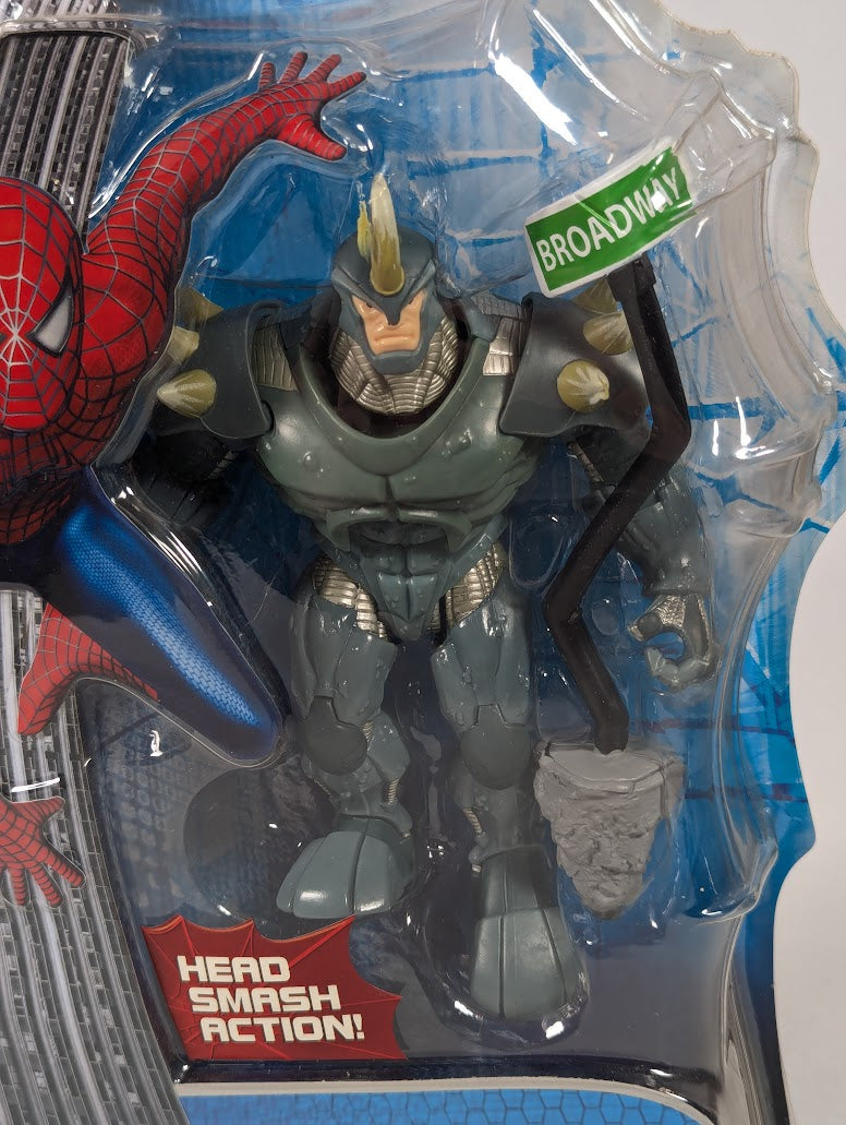 Marvel Spider-Man 3 Rhino Head Smash Action 2007 Hasbro Action Figure