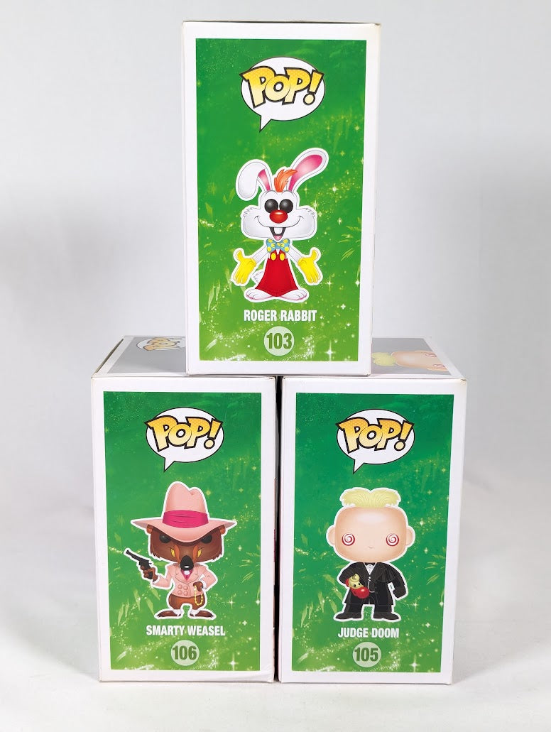 Disney Who Framed Roger Rabbit Bundle of 3 Funko Pop! Vinyl Figures