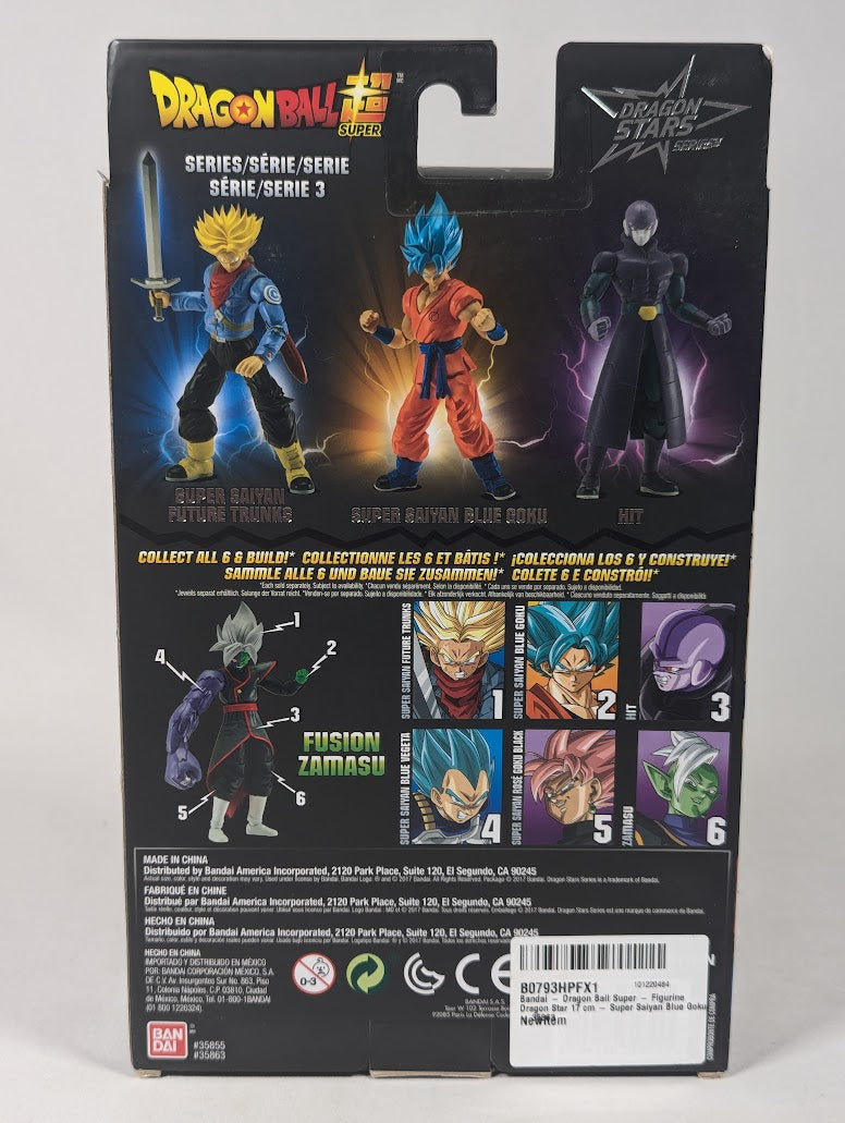 Dragon Ball Super Super Saiyan Blue Goku Dragon Stars Series 2017 Bandai Action Figure (Missing Build a Figure Piece)
