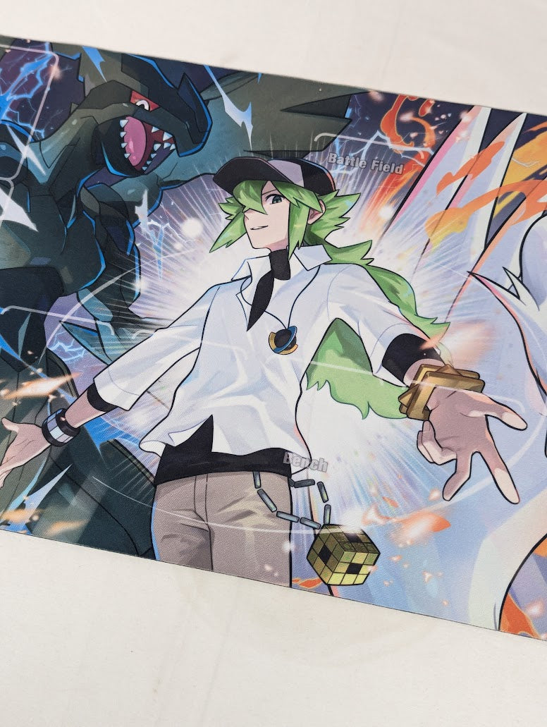 Pokemon N's Reshiram & Zekrom Trading Card Game Playmat (Pokemon Center Japan Exclusive)