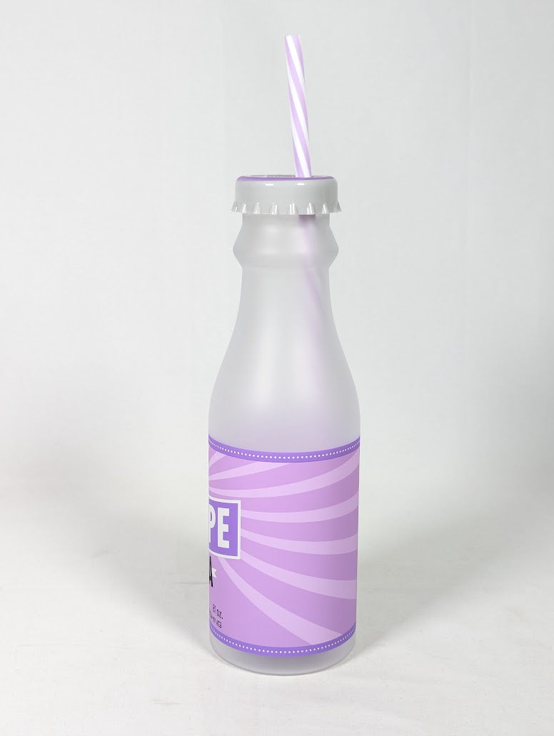 Disney Pixar Up Grape Soda Drink Bottle With Straw (Disney Parks 2024 Exclusive)