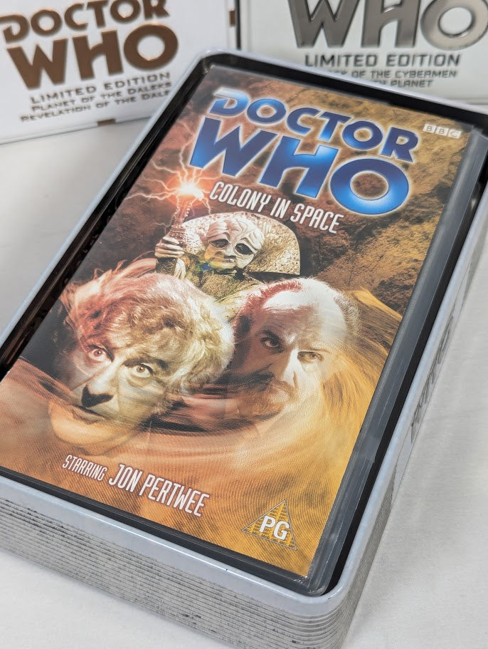 Doctor Who Limited Edition VHS Collectible Tin Box Sets