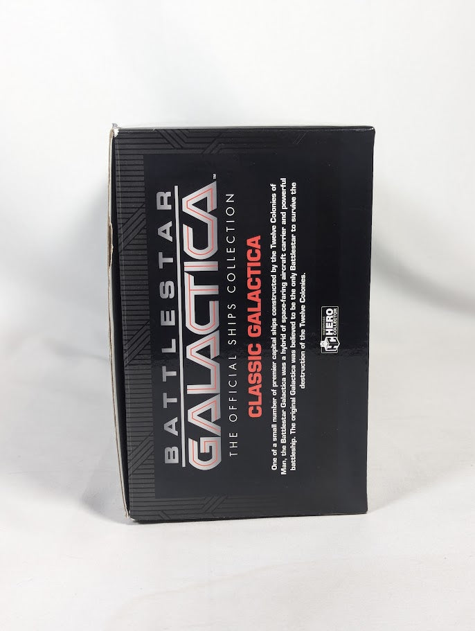 Battlestar Galactica The Official Ships Collection Battlestar Pegasus (Modern) Eaglemoss Model Ship (Incorrect Box and Stand Base)