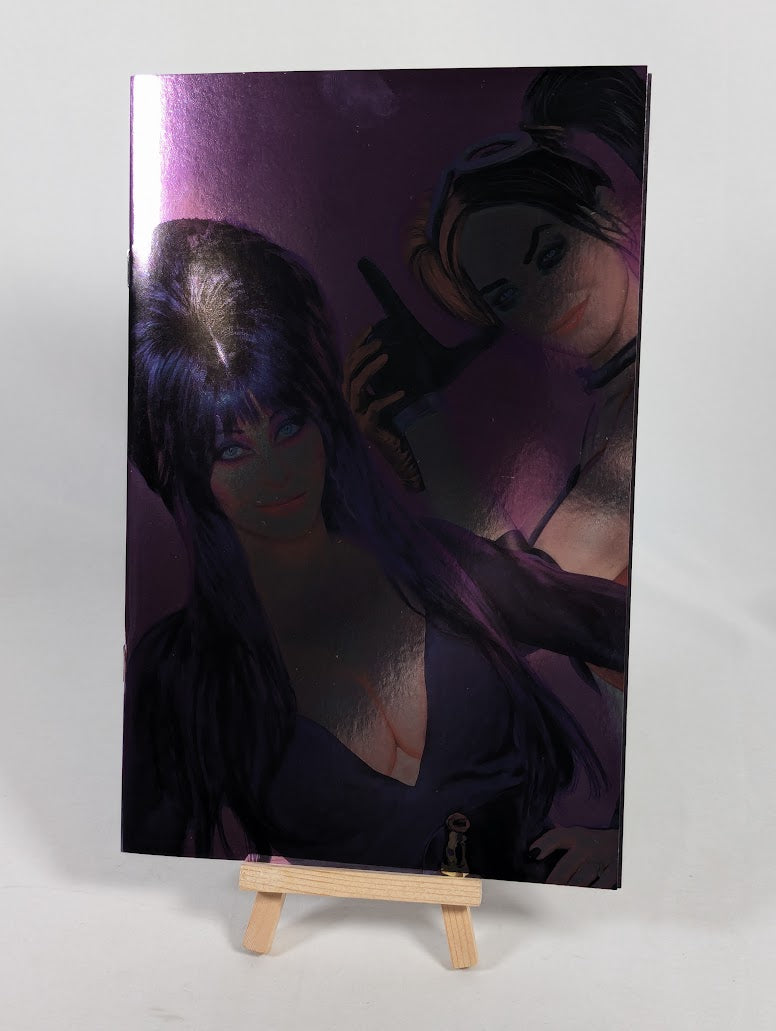 DC Comics Harley Quinn x Elvira Cover I Mark Spears Virgin Foil Variant 2025 Comic Book