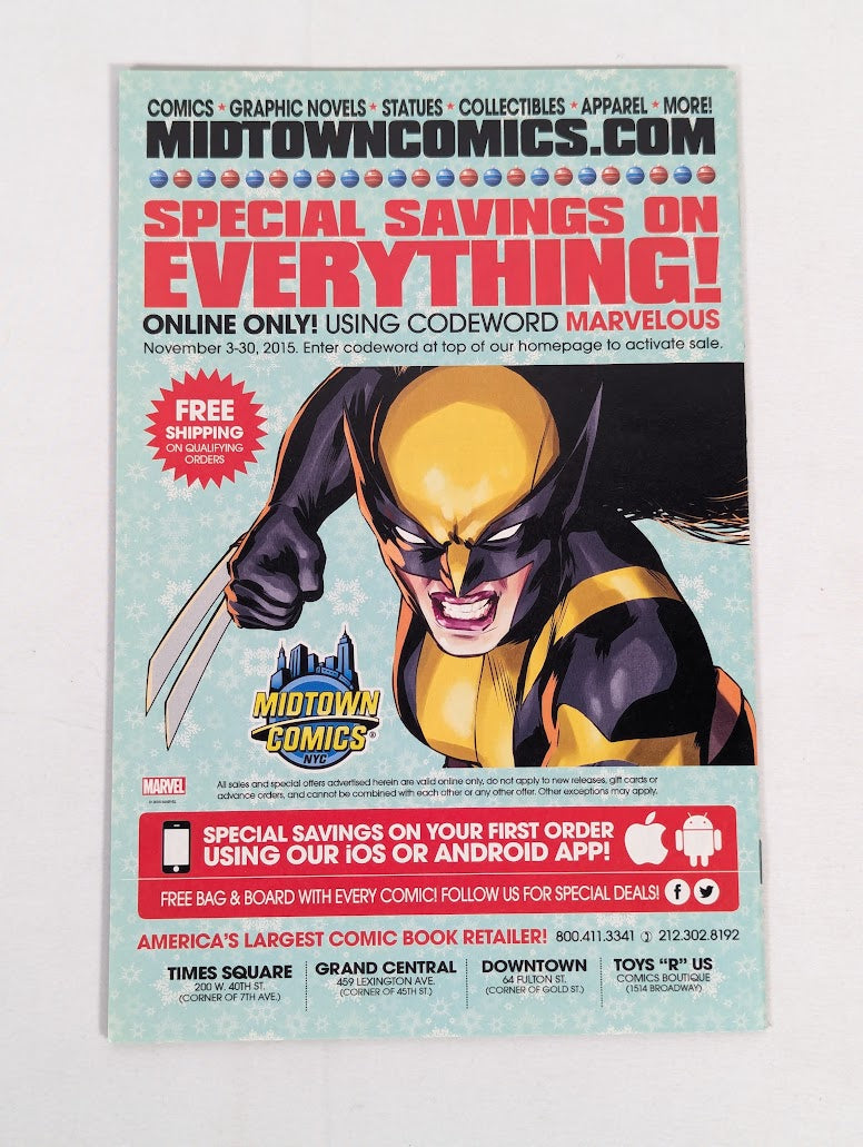 Marvel Deadpool #1 Kaare Andrews Hip-Hop Variant 2015 Comic Book