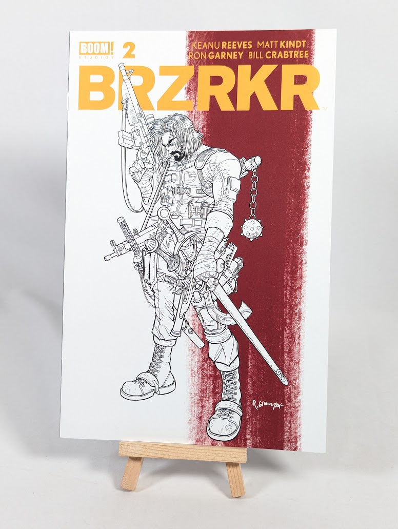 BRZRKR #2 Rafael Grampa Red Stripe Sketch Secret Variant Cover 2021 Comic Book
