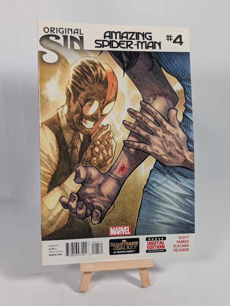 Marvel Original Sin Amazing Spider-Man #4 Cover A Humberto Ramos 2014 Comic Book (First Full Appearance of Cindy Moon / Silk)