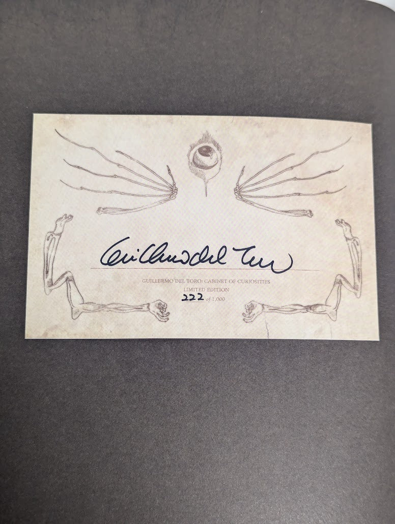 Guillermo Del Toro Signed Cabinet of Curiosities Collector's Edition Box Set #222 (Limited Edition Only 1000 Made)