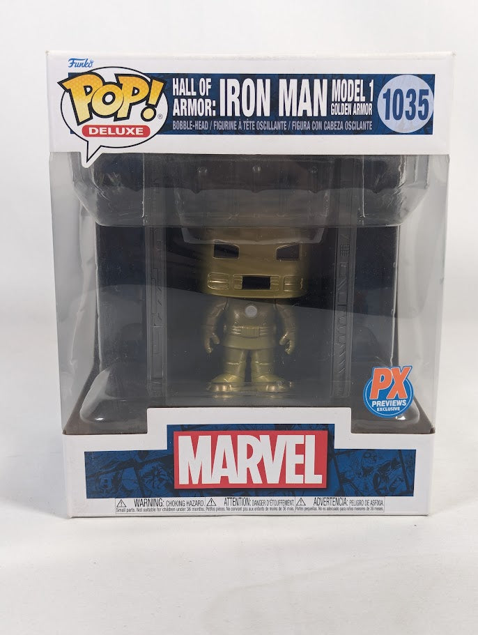 Marvel Hall of Armor Iron Man Model 1 Golden Armor (PX Previews Exclusive) Funko Pop! Vinyl Figure #1035