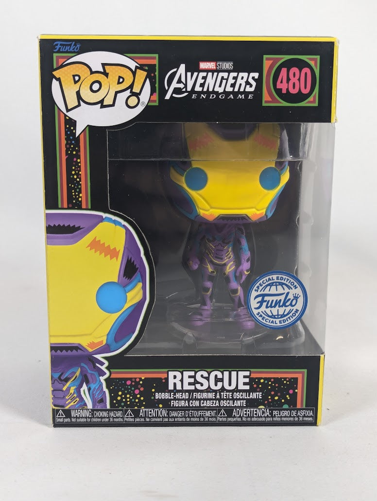Marvel Avengers Endgame Rescue (Blacklight) Funko Pop! Vinyl Figure #480