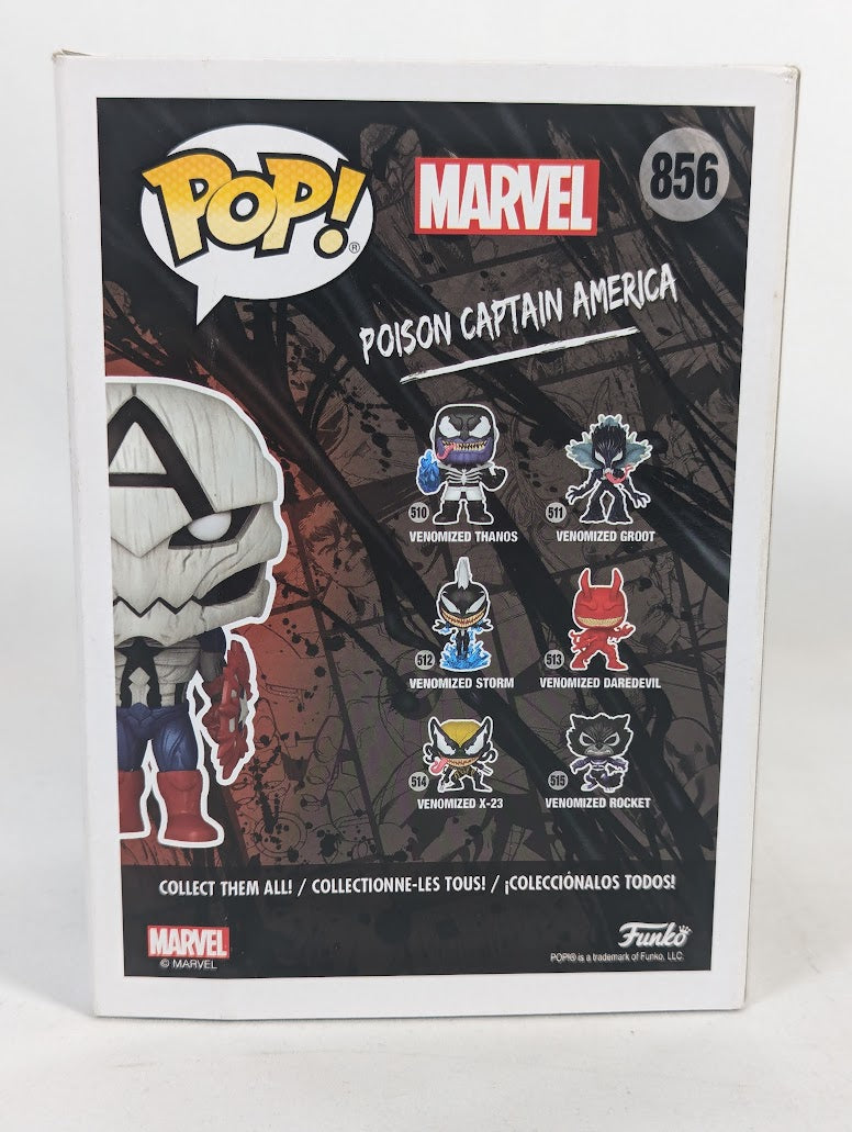 Marvel Venom Poison Captain America (Pop in a Box Exclusive) Funko Pop! Vinyl Figure #856