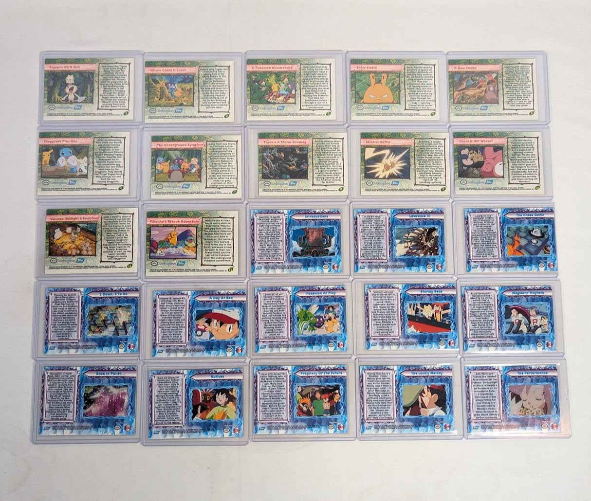 Pokemon The Movie 2000 Complete Set of 72 Topps Trading Cards
