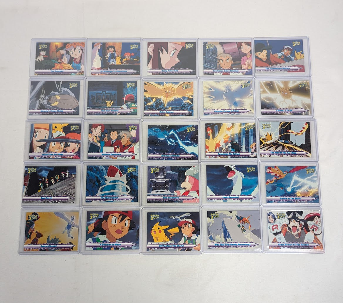 Pokemon The Movie 2000 Complete Set of 72 Topps Trading Cards