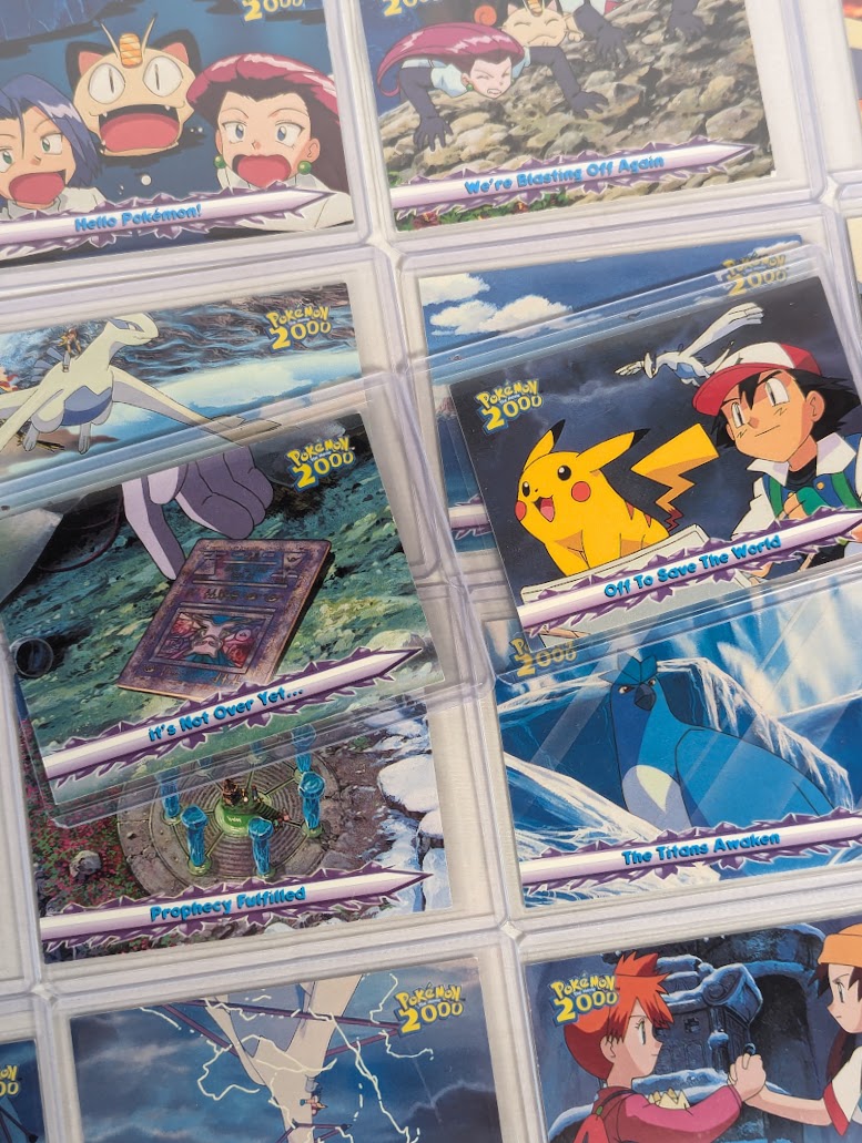 Pokemon The Movie 2000 Complete Set of 72 Topps Trading Cards