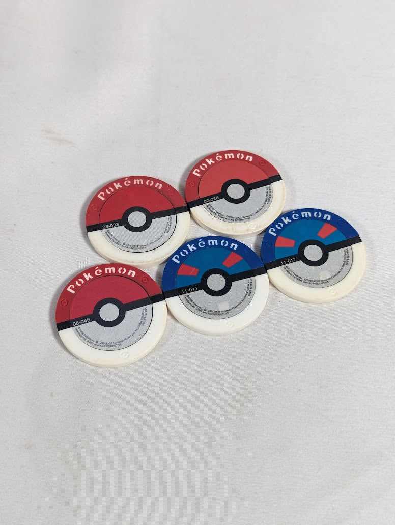 Pokemon Battrio Japanese Arcade Game Bundle of 5 Coins