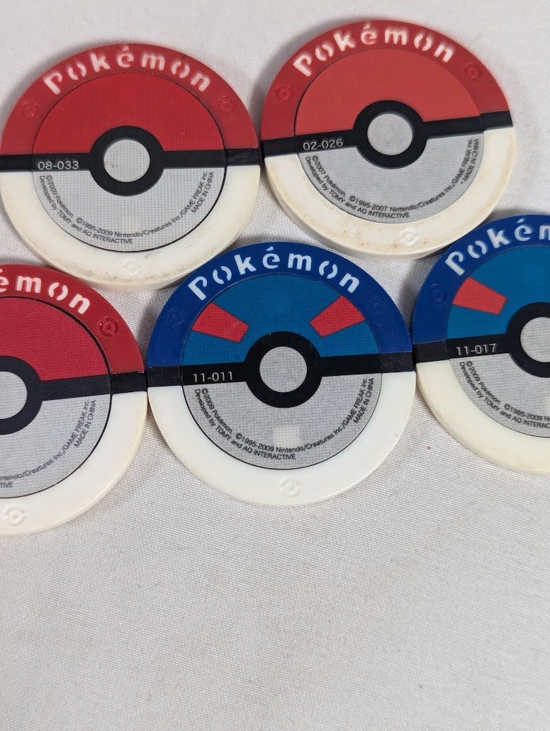 Pokemon Battrio Japanese Arcade Game Bundle of 5 Coins