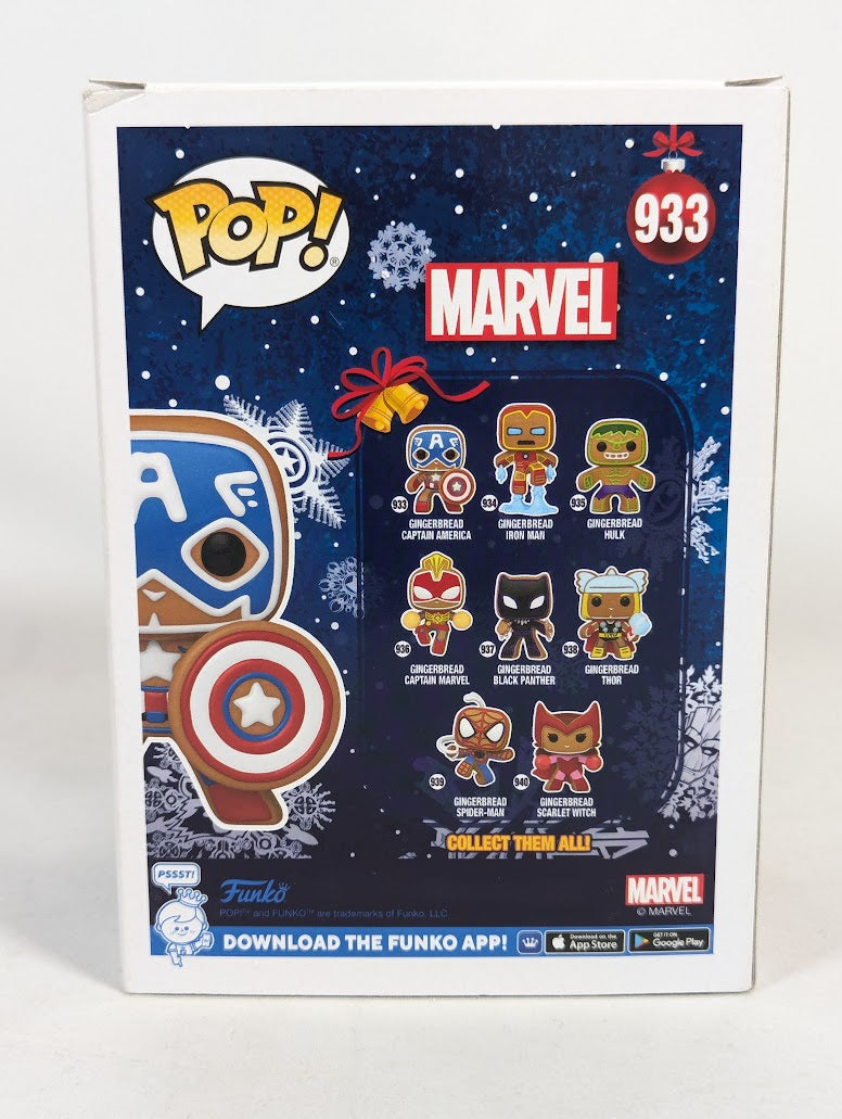 Marvel Gingerbread Captain America Funko Pop! Vinyl Figure #933
