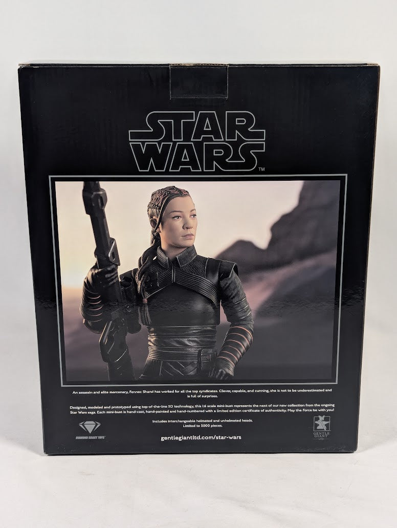 Star Wars The Mandalorian Fennec Shand 1/6 Scale 7" Gentle Giant Mini Bust (Limited Edition 701/3000)