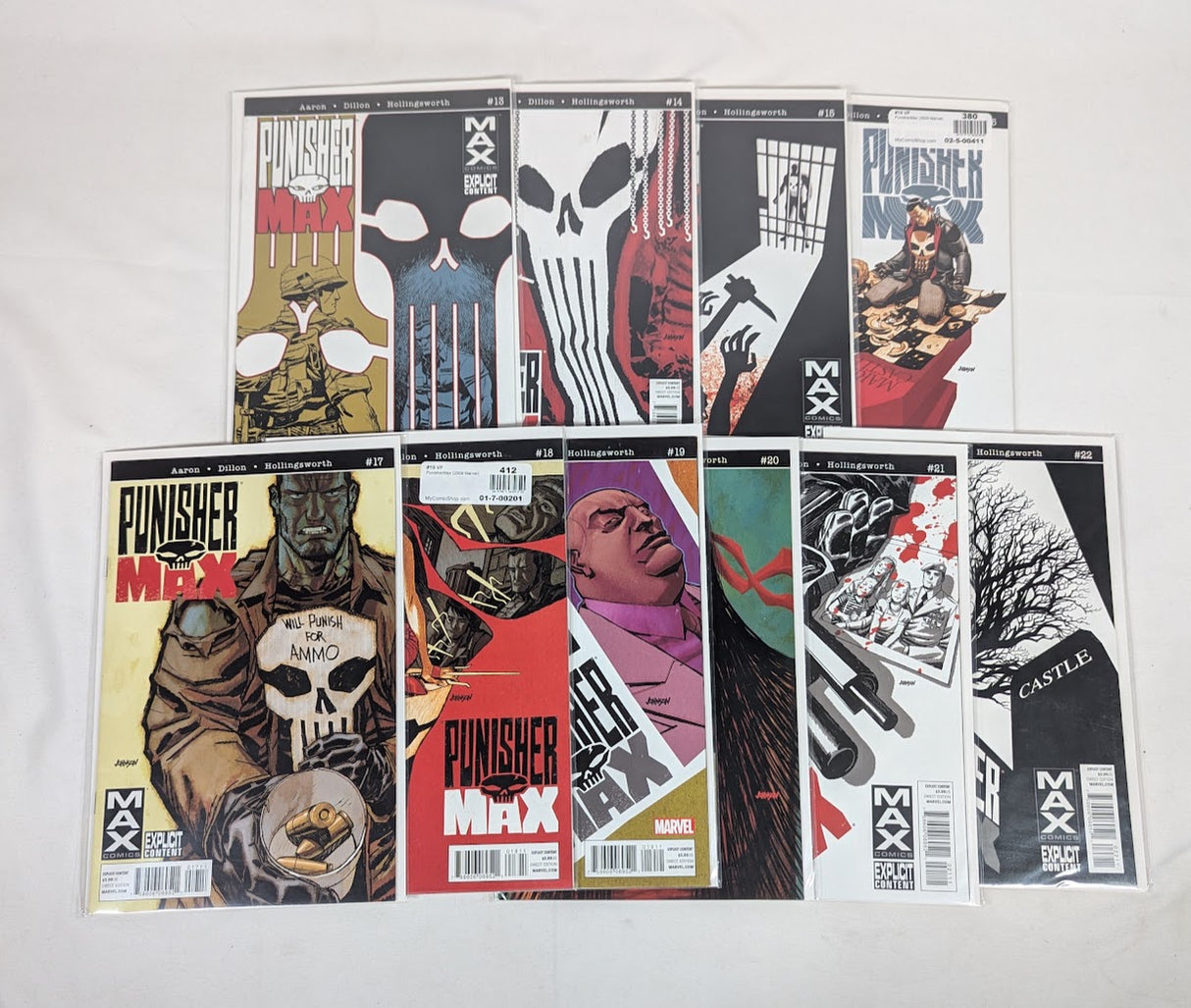 Marvel Punisher Max Issues 1 - 22 Comic Book Bundle