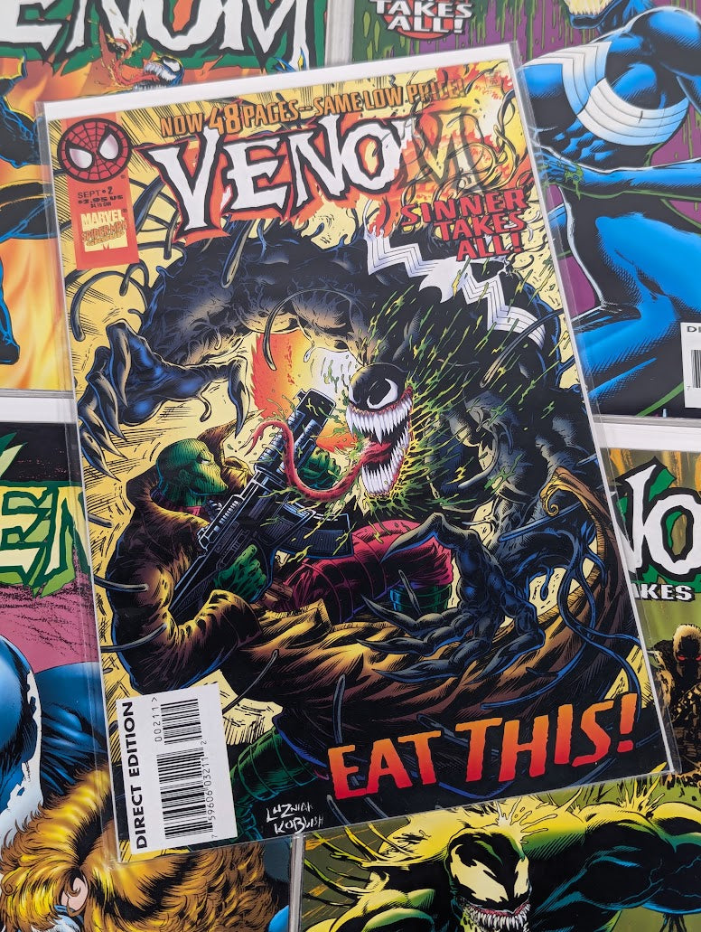Marvel Venom Sinner Takes All (1995) Issues 1 - 5 Comic Book Bundle