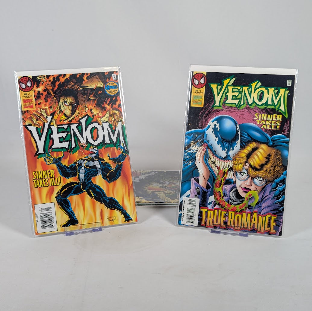 Marvel Venom Sinner Takes All (1995) Issues 1 - 5 Comic Book Bundle