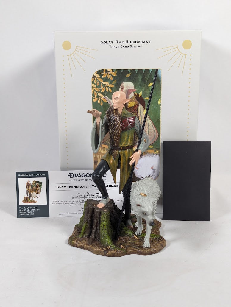 Dragon Age Inquisition Solas the Hierophat Tarot Card 14cm Statue