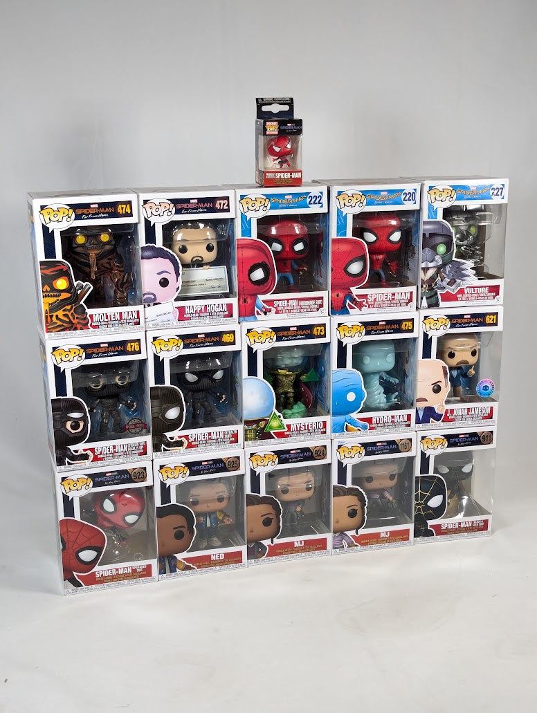 Marvel Spider-Man Homecoming Trilogy Bundle of 16 Funko Pop! Vinyl Figures