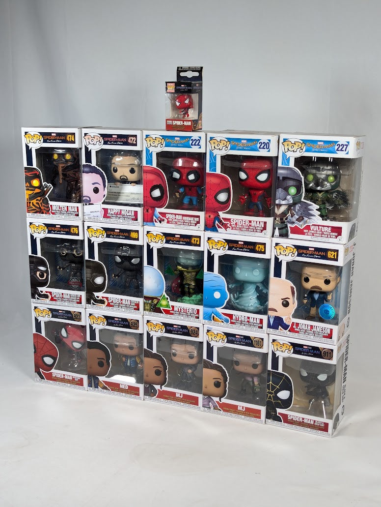 Marvel Spider-Man Homecoming Trilogy Bundle of 16 Funko Pop! Vinyl Figures