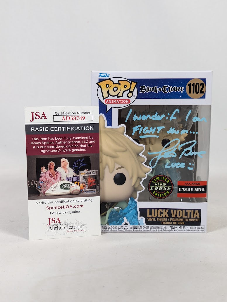 Black Clover Signed Bundle of 5 Funko Pop! Vinyl Figures