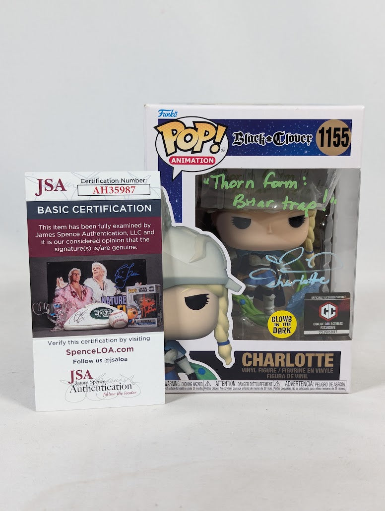 Black Clover Signed Bundle of 5 Funko Pop! Vinyl Figures