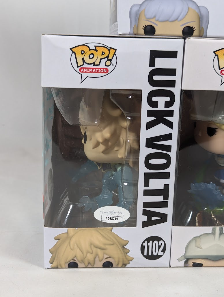 Black Clover Signed Bundle of 5 Funko Pop! Vinyl Figures