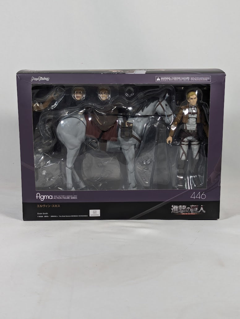 Attack on Titan Erwin Smith Figma Action Figure #446 (Missing Horse Stand)