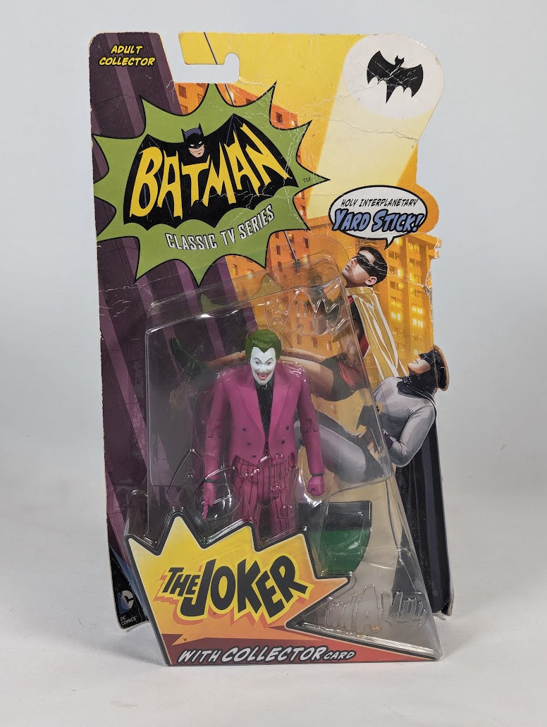 DC Comics Batman Classic TV Series The Joker With Collector Card 2013 Mattel Action Figure