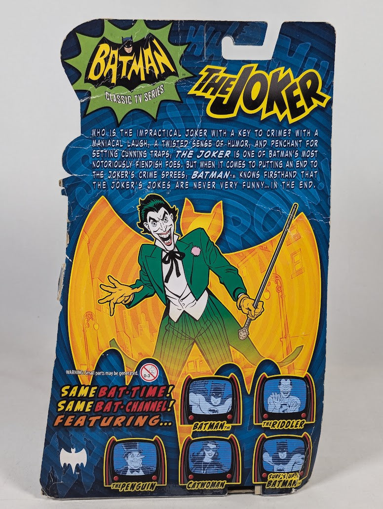 DC Comics Batman Classic TV Series The Joker With Collector Card 2013 Mattel Action Figure