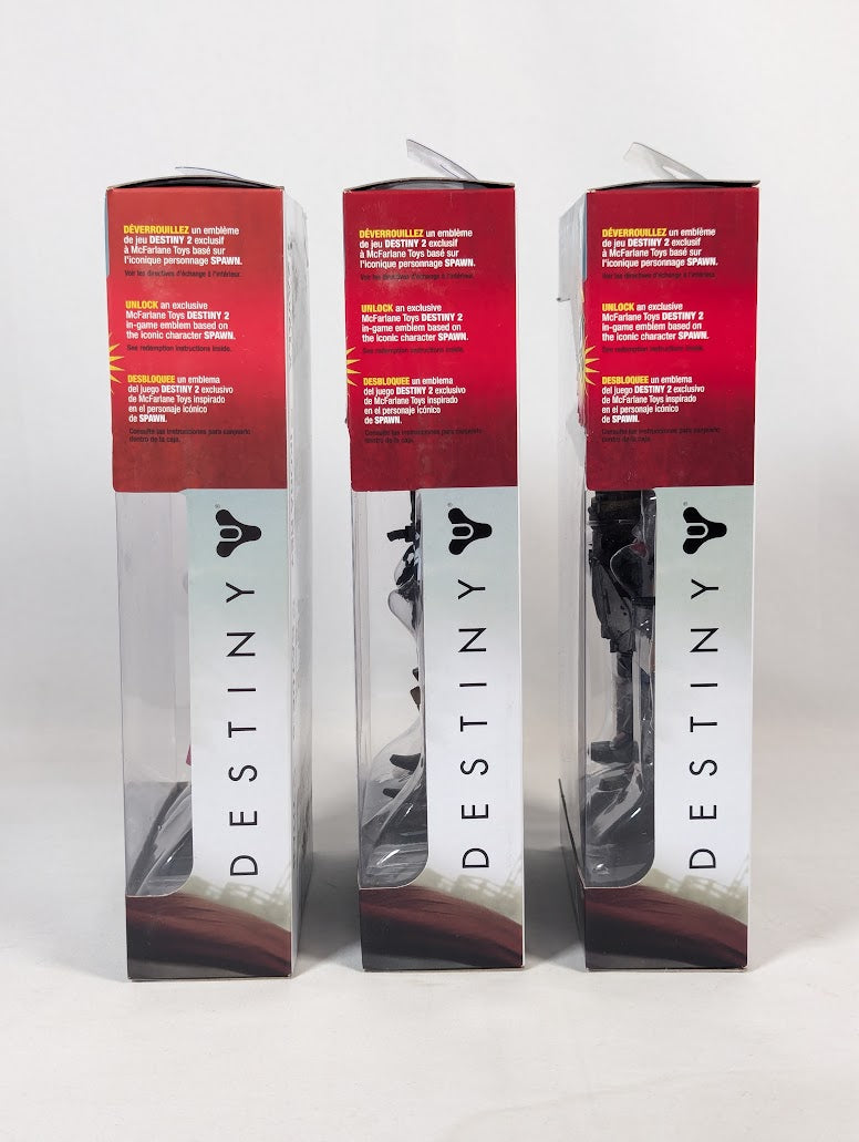 Destiny Ikora Rey, Cayde-6 & Zavala 2018 McFarlane Toys Bundle of 3 Action Figures (With Emblem DLC Codes)