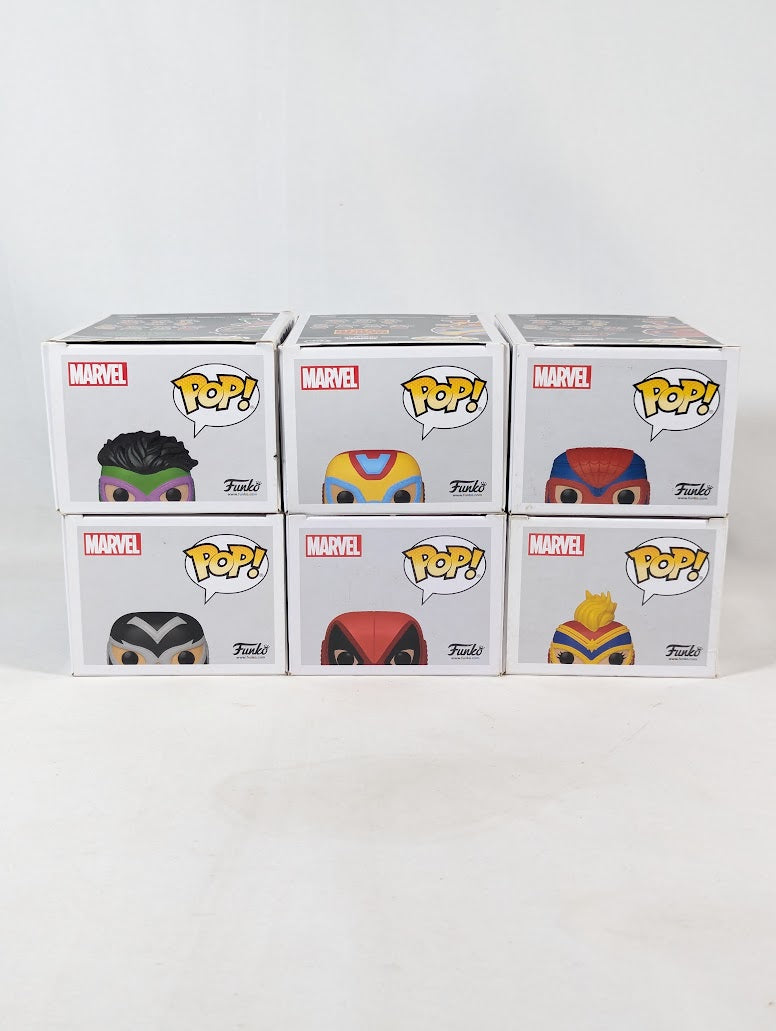 Marvel Lucha Libre Edition Bundle of 6 Funko Pop! Vinyl Figures