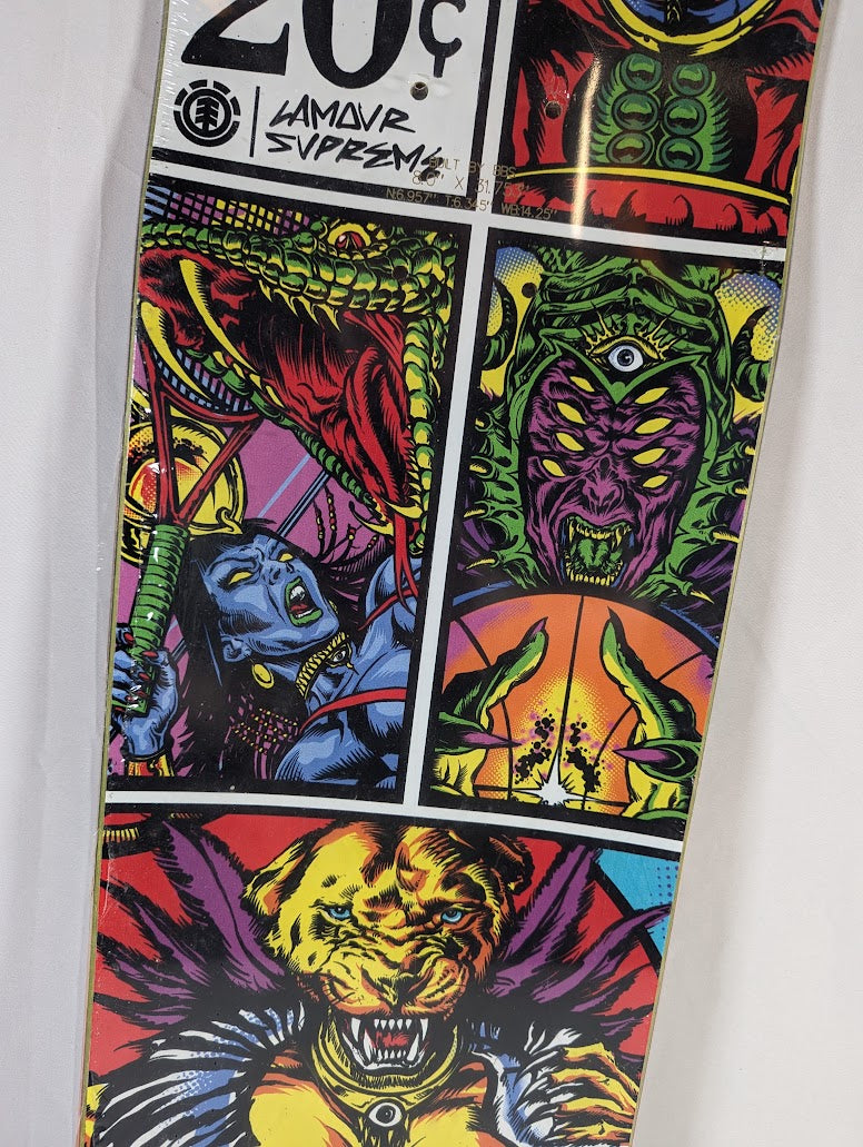 Nyjah Huston Final Element Sakmet Disorder Skateboard Deck