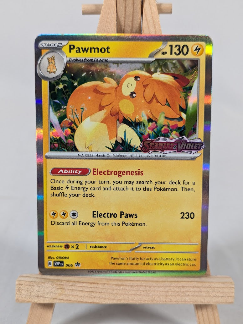 Pokemon Trading Card Game Pawmot 006 (Staff Stamp) NM