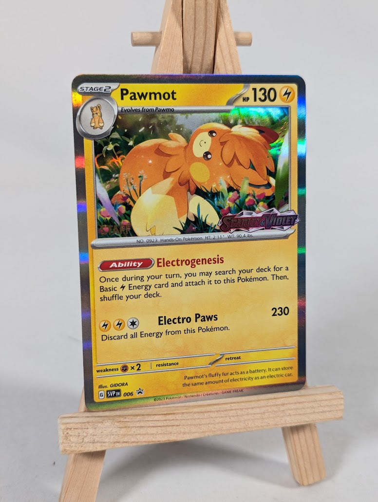 Pokemon Trading Card Game Pawmot 006 (Staff Stamp) NM