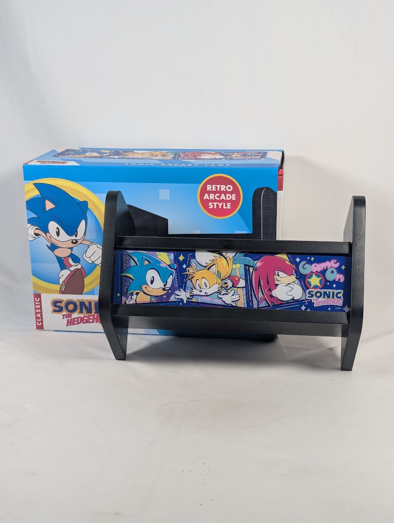 Sonic the Hedgehog Arcade Lamp and Bookends (Missing Screws and USB Cable)