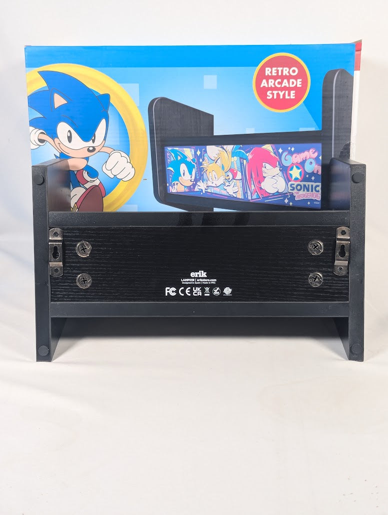 Sonic the Hedgehog Arcade Lamp and Bookends (Missing Screws and USB Cable)